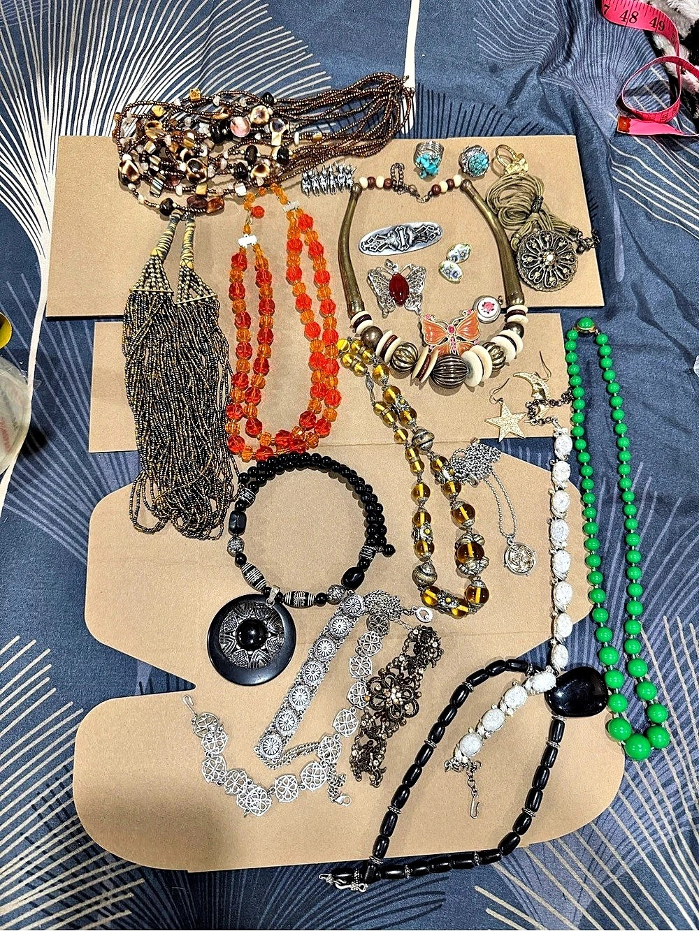 Janet’s Bundle Assorted Statement Jewelry Lot in Black & Gold